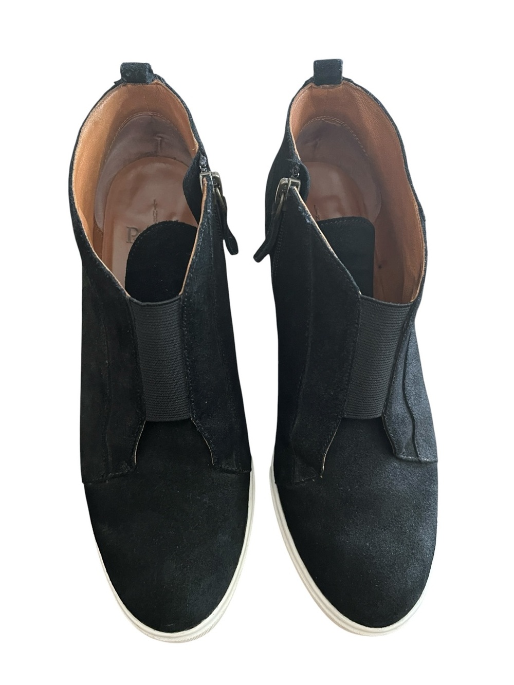 Linea Paolo Felicia 111 Wedge Suede Sneaker Bootie Size 7
